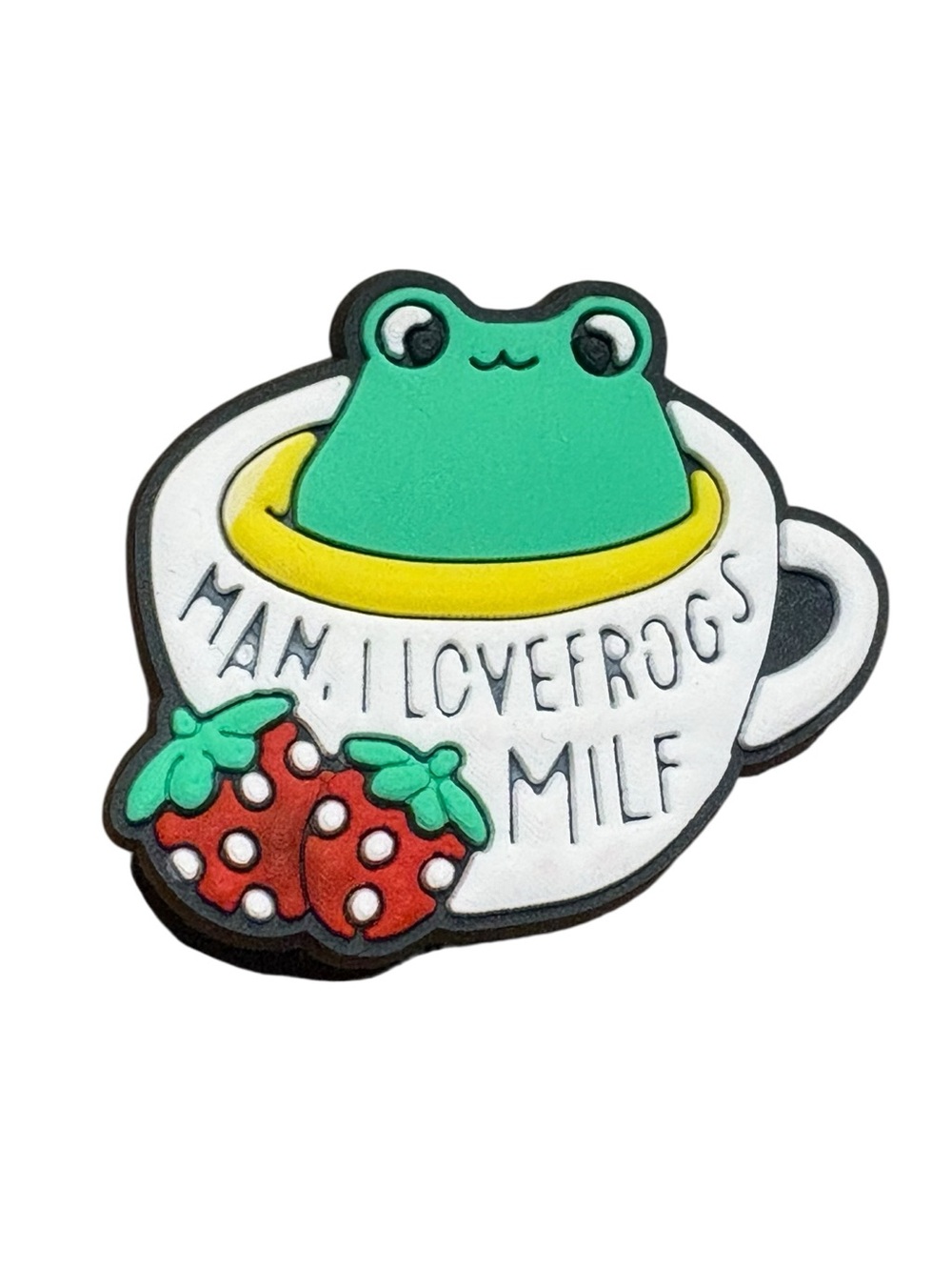Man, I Love Frogs Milf Frog in Mug Croc Charm